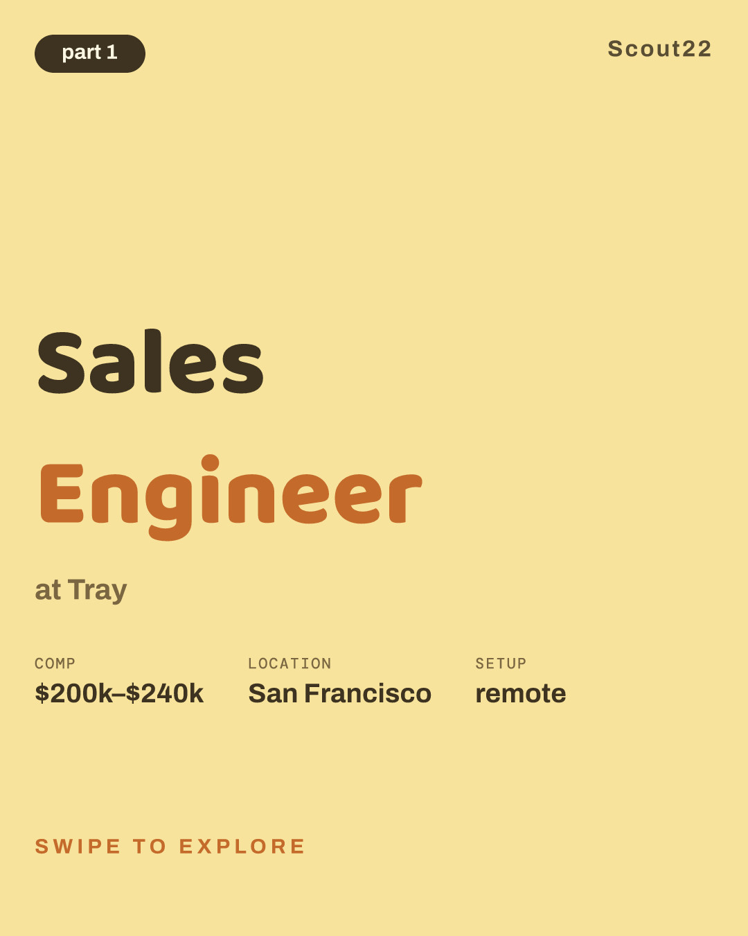 Sales Engineer at Tray