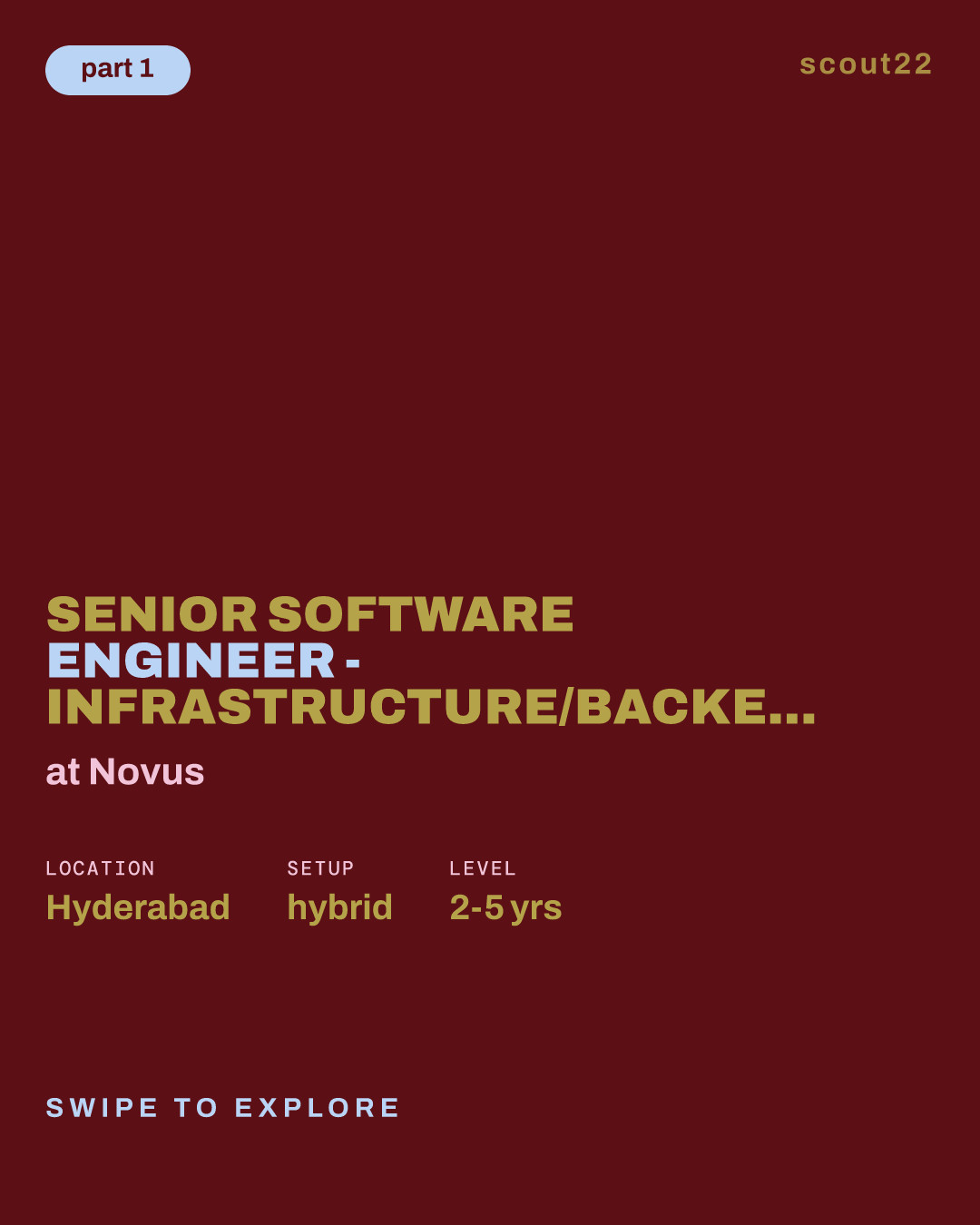 Senior Software Engineer - Infrastructure/Backend at Novus