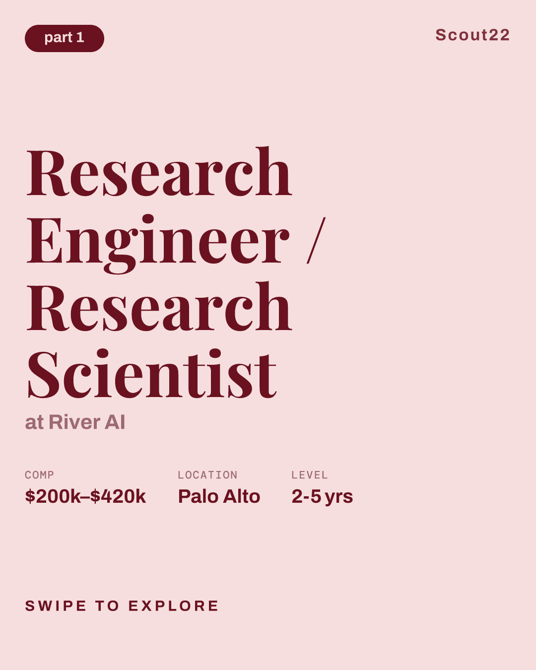 Research Engineer / Research Scientist at River AI