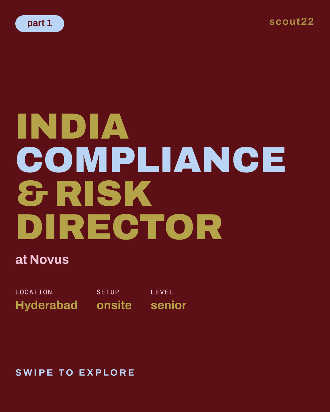 India Compliance & Risk Director at Novus