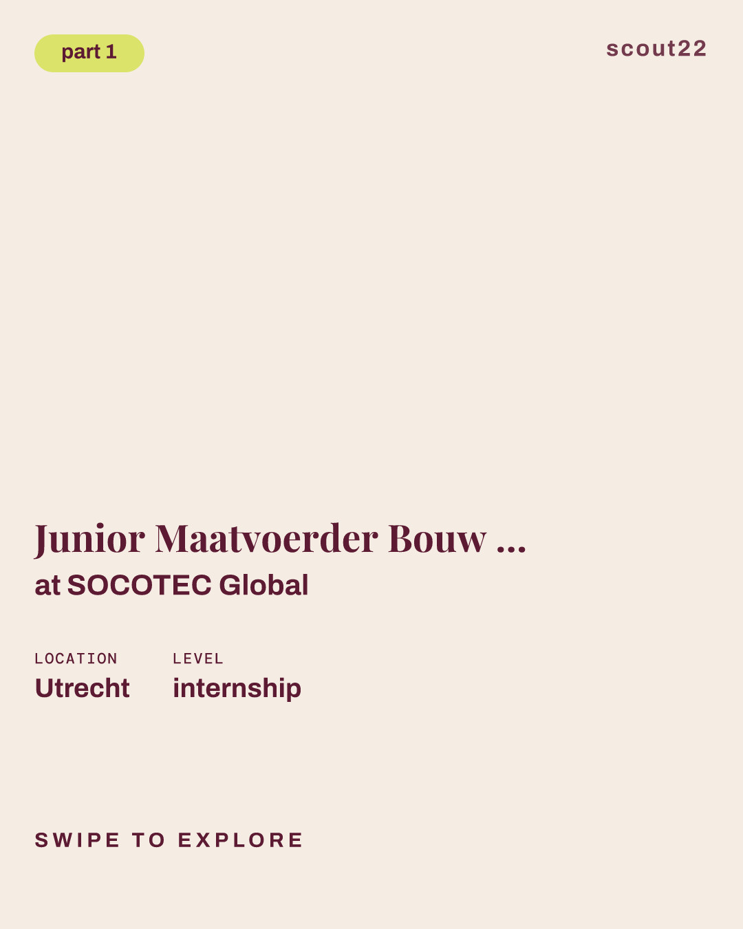 Junior Maatvoerder Bouw & Infra Landelijk at SOCOTEC Global