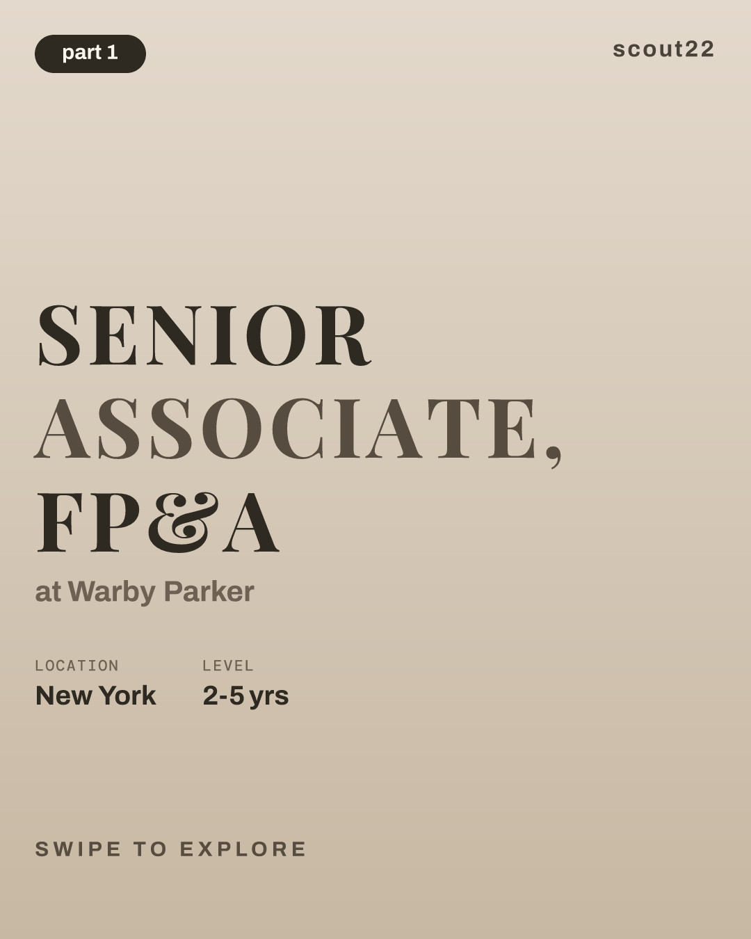 Senior Associate, FP&A at Warby Parker