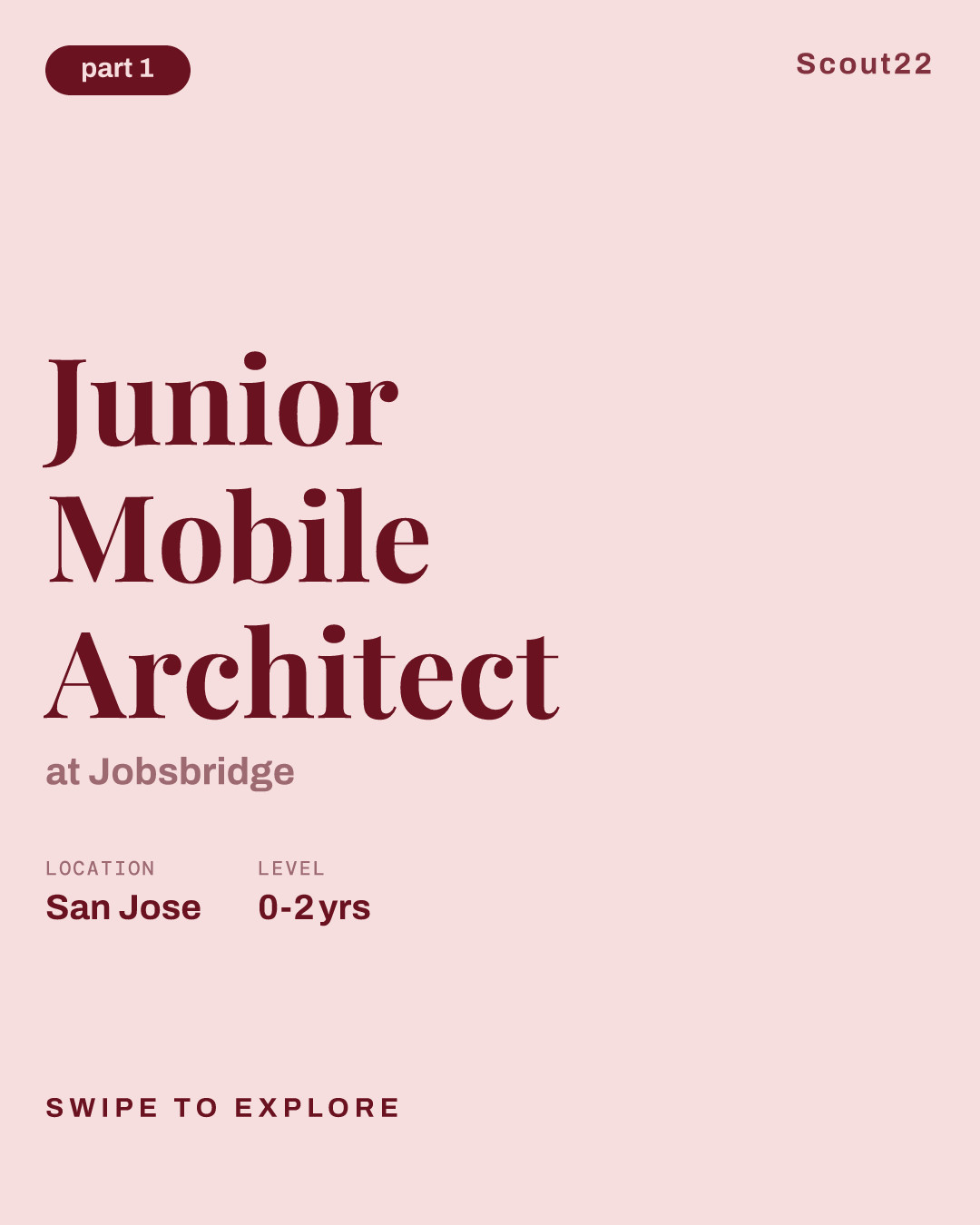 Junior Mobile Architect at Jobsbridge