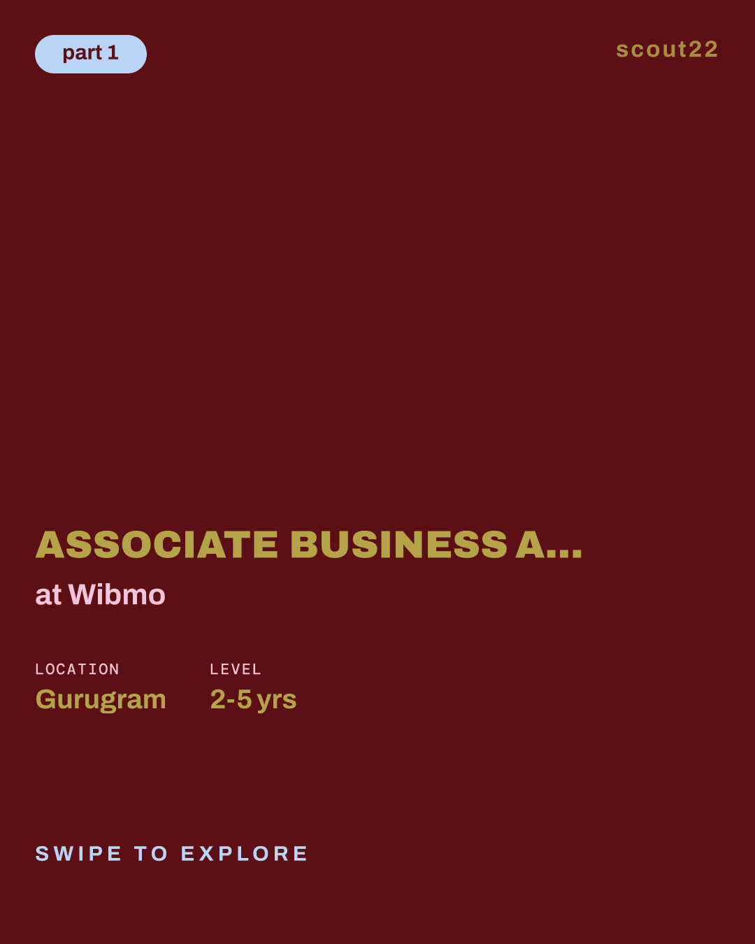 Associate Business Analyst (Gurgaon, IN) at Wibmo