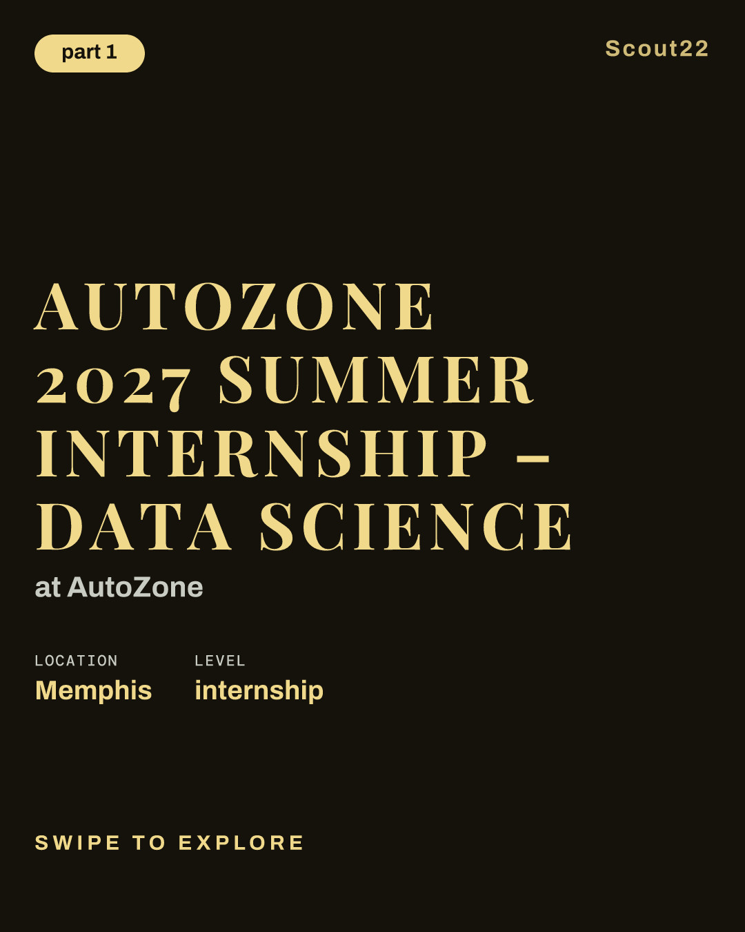 AutoZone 2027 Summer Internship – Data Science at AutoZone