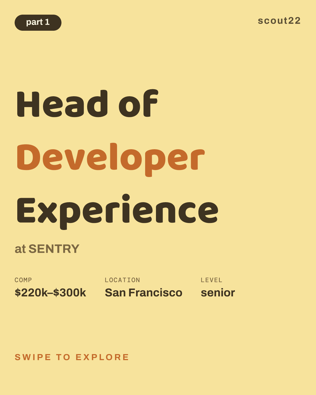 Head of Developer Experience at SENTRY