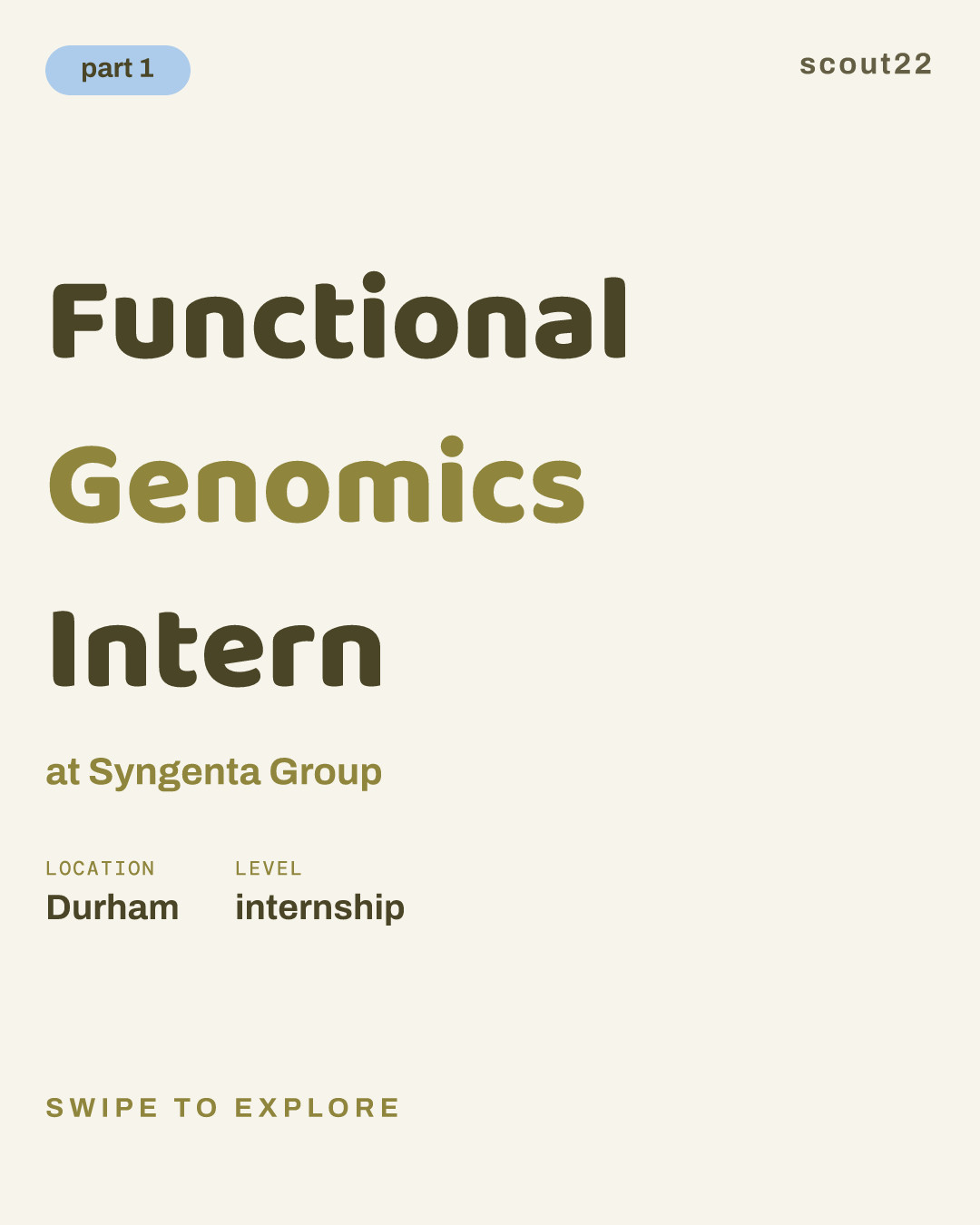 Functional Genomics Intern at Syngenta Group