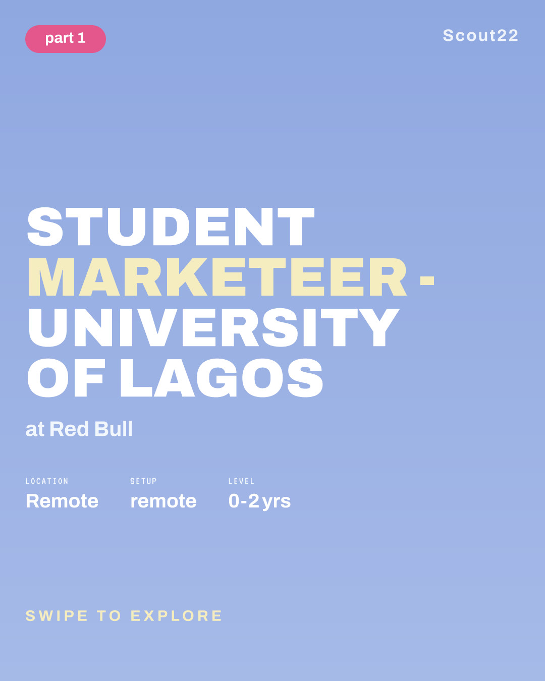 Student Marketeer - University of Lagos at Red Bull