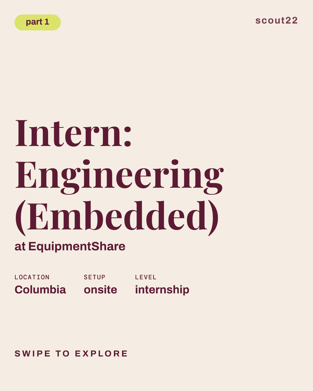 Intern: Engineering (Embedded) at EquipmentShare