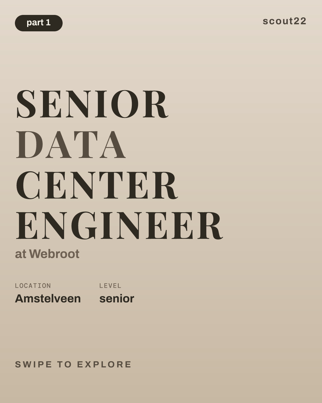 Senior Data Center Engineer at Webroot