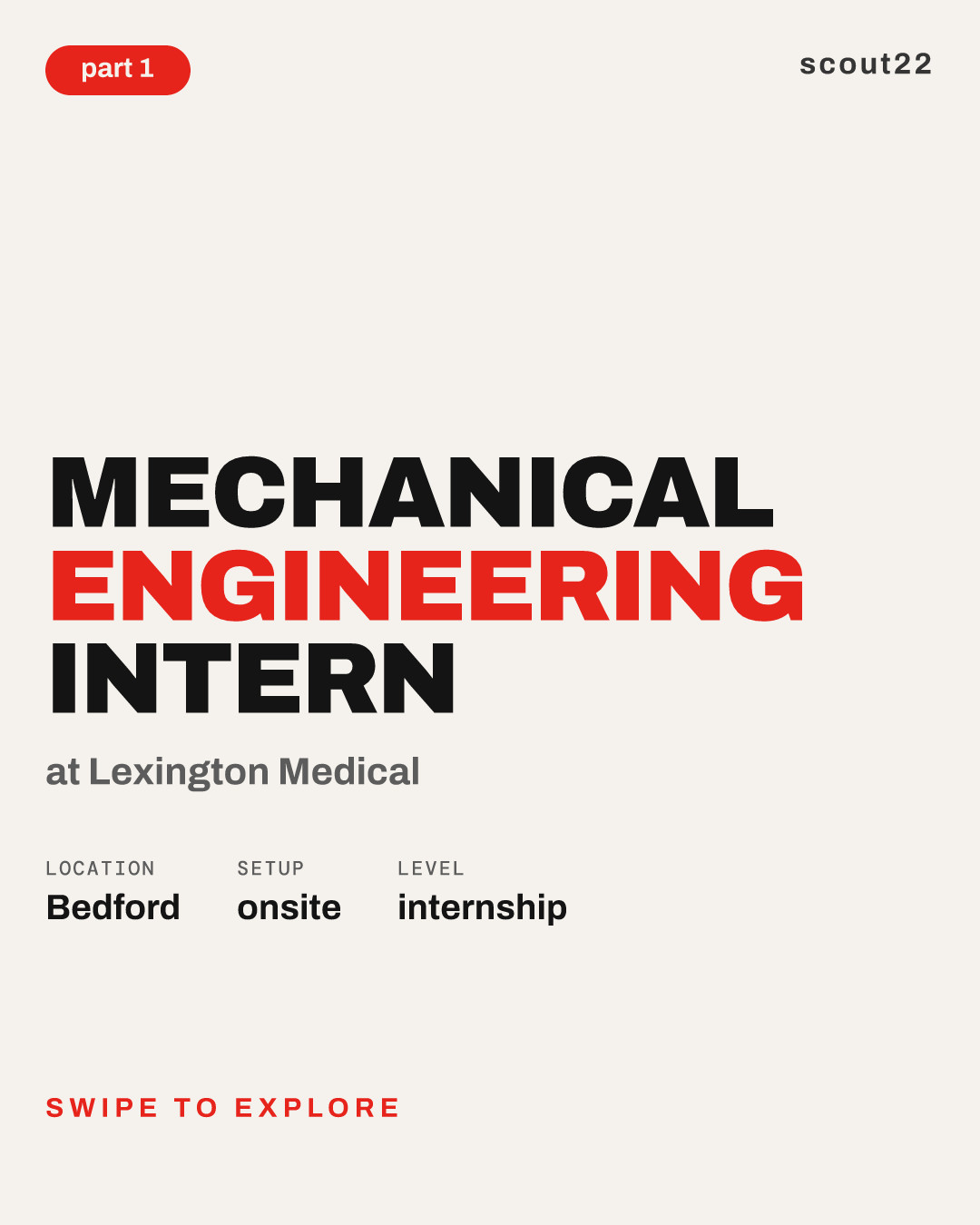 Mechanical Engineering Intern at Lexington Medical