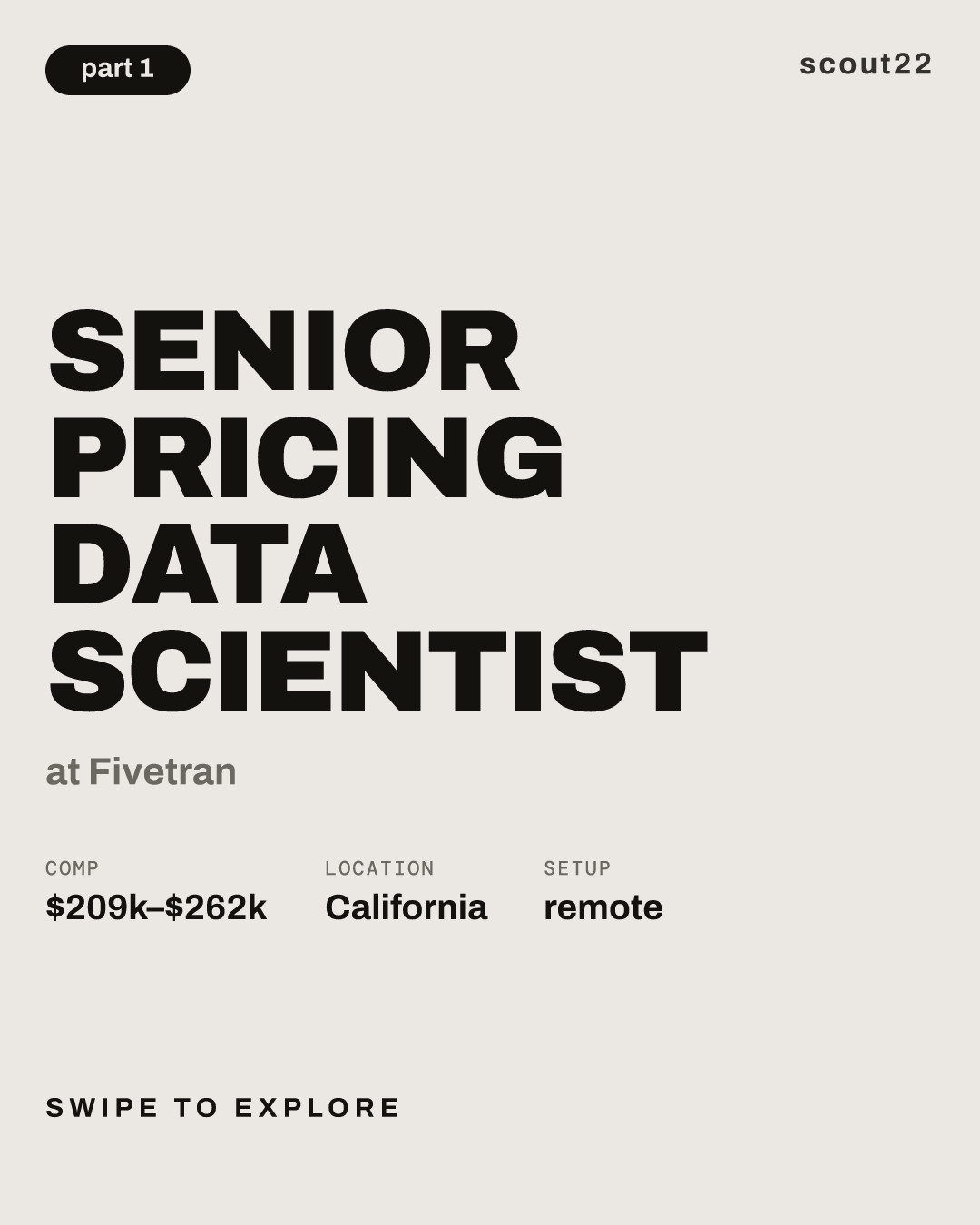 Senior Pricing Data Scientist at Fivetran