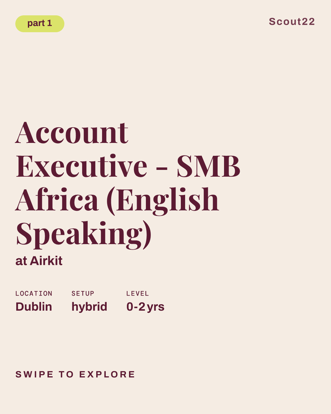 Account Executive - SMB Africa (English Speaking) at Airkit