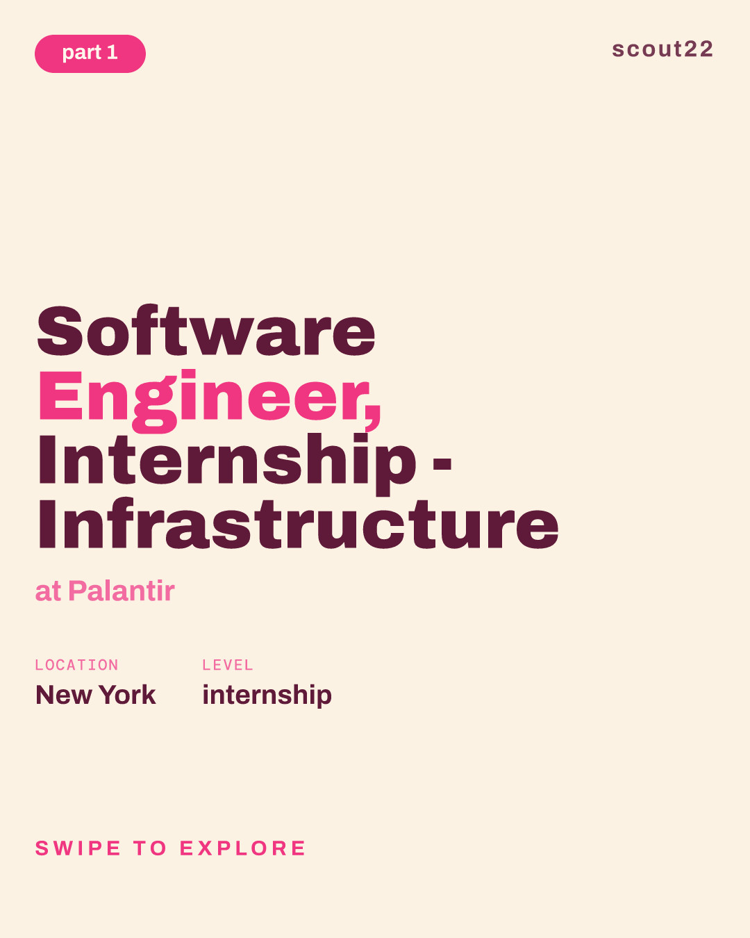 Software Engineer, Internship - Infrastructure at Palantir