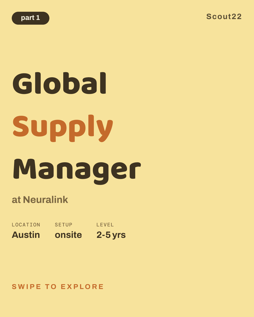 Global Supply Manager at Neuralink