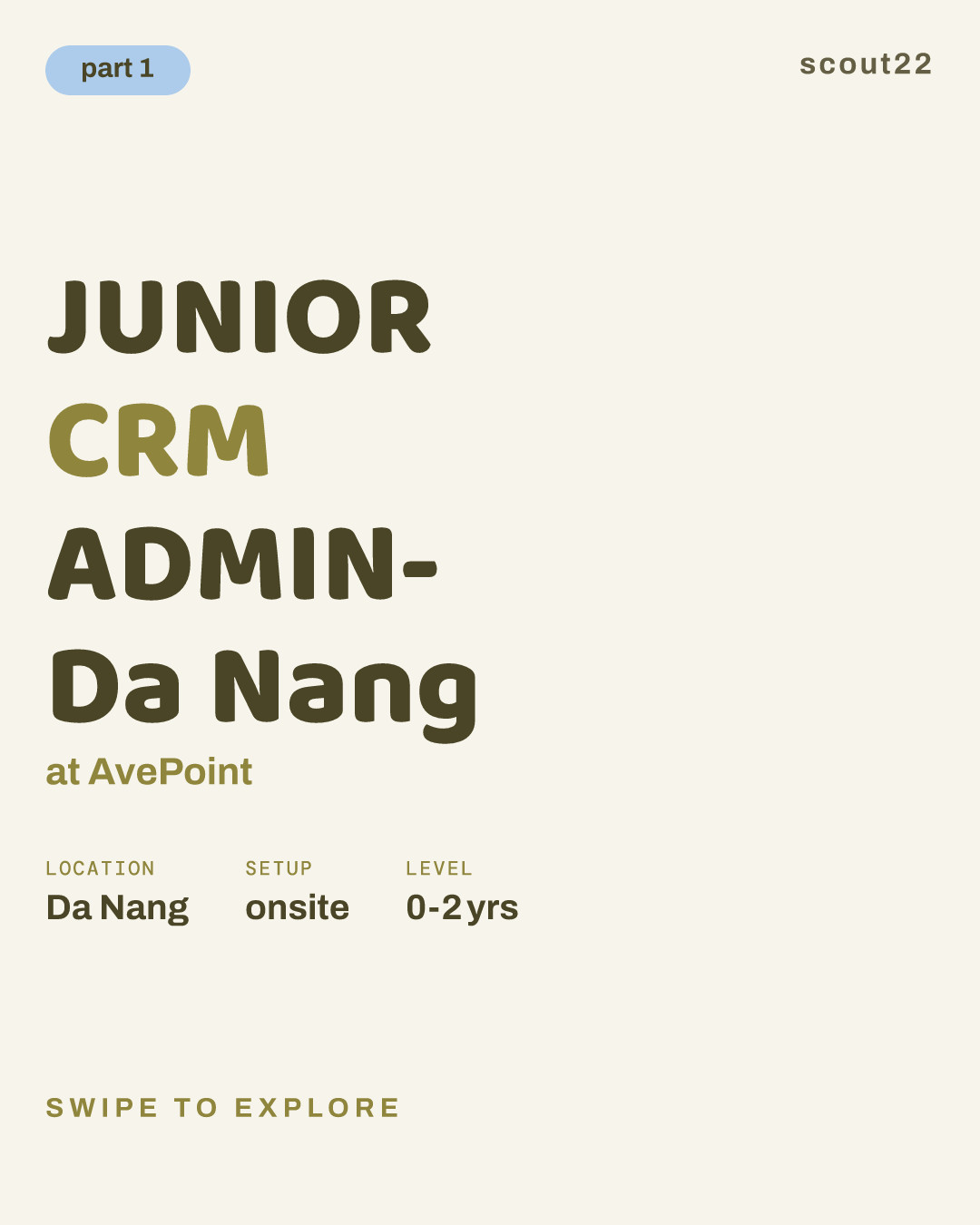 JUNIOR CRM ADMIN- Da Nang at AvePoint