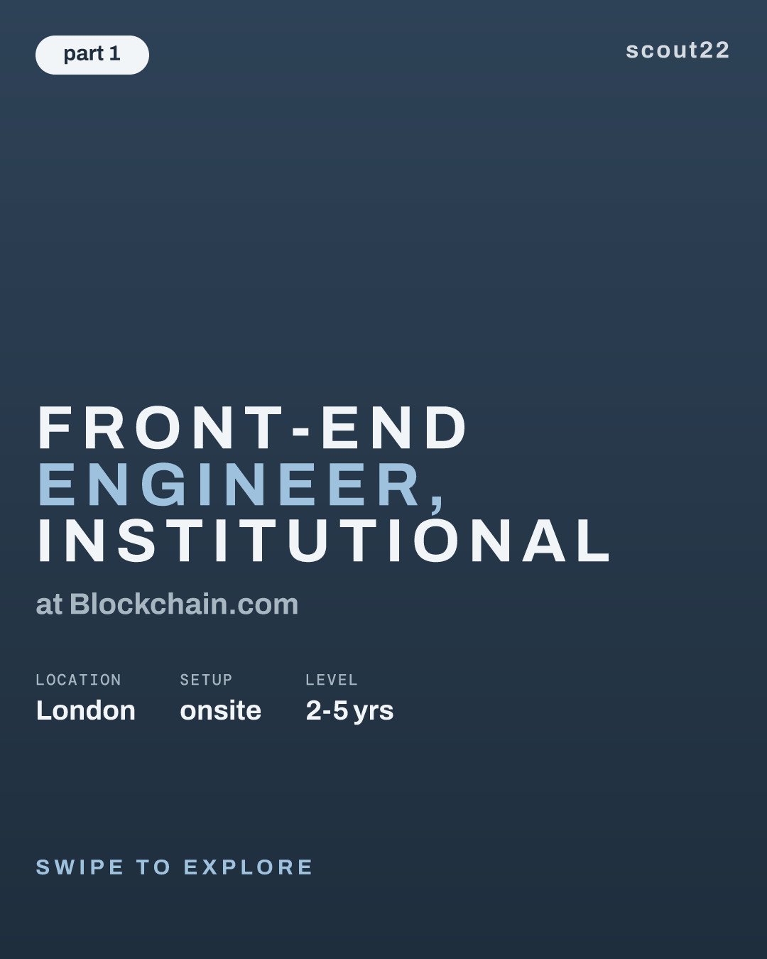Front-End Engineer, Institutional at Blockchain.com