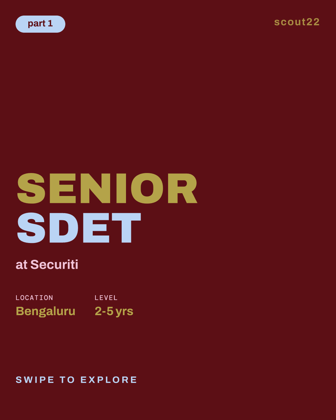 Senior SDET at Securiti