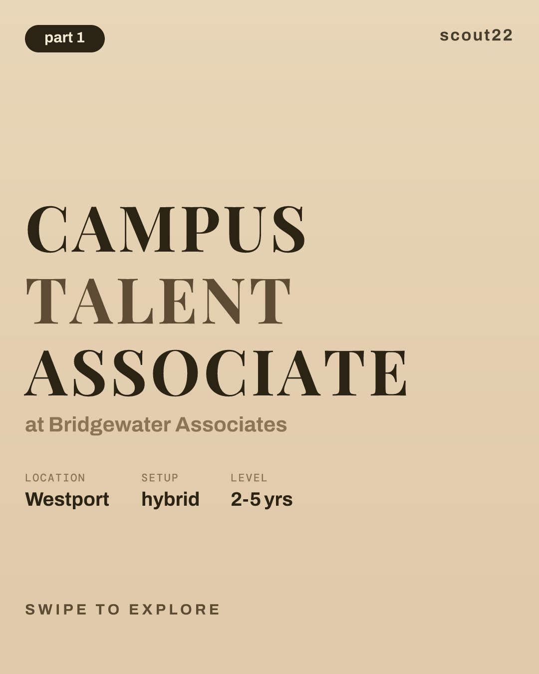 Campus Talent Associate at Bridgewater Associates