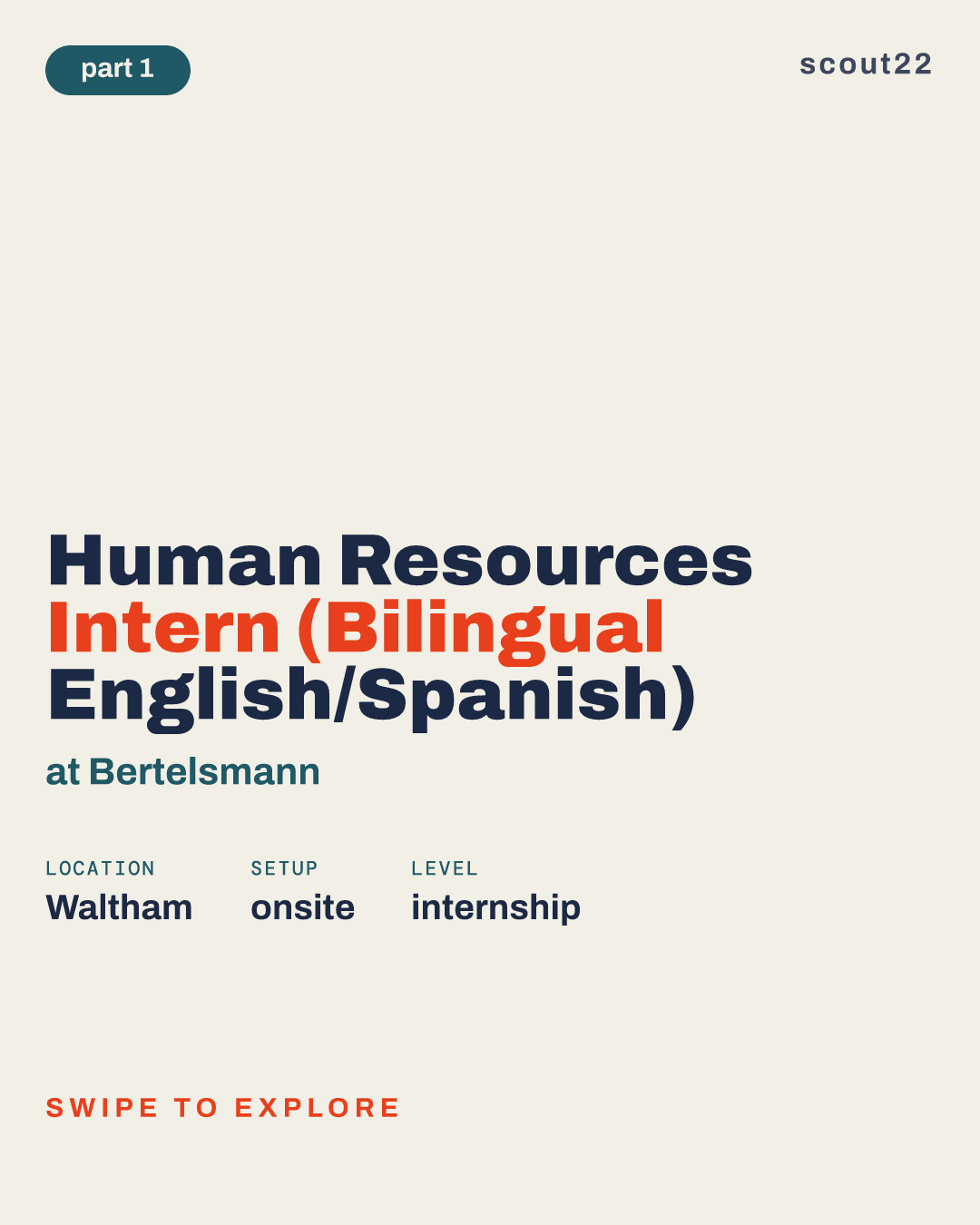 Human Resources Intern (Bilingual English/Spanish) at Bertelsmann