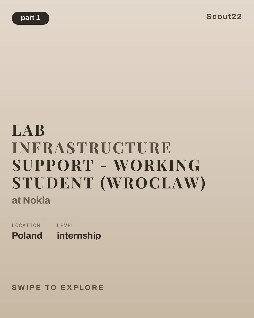 Lab Infrastructure Support - Working Student (Wroclaw) at Nokia
