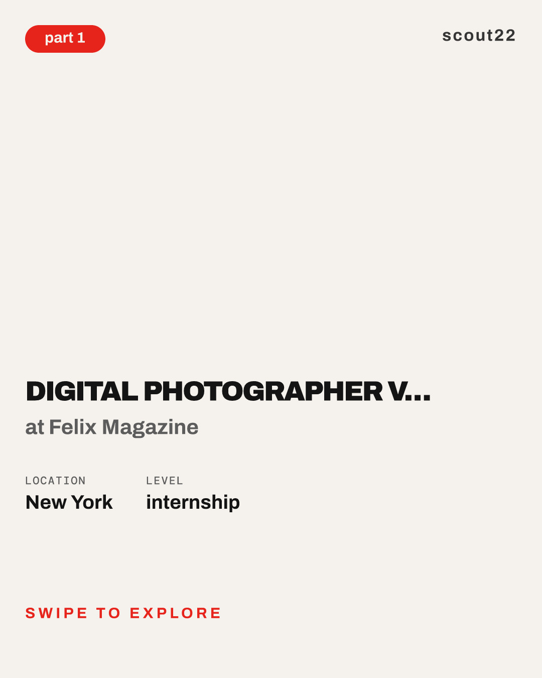 Digital Photographer Volunteer/Intern for 100 Women in S.T.E.M. Program at Felix Magazine