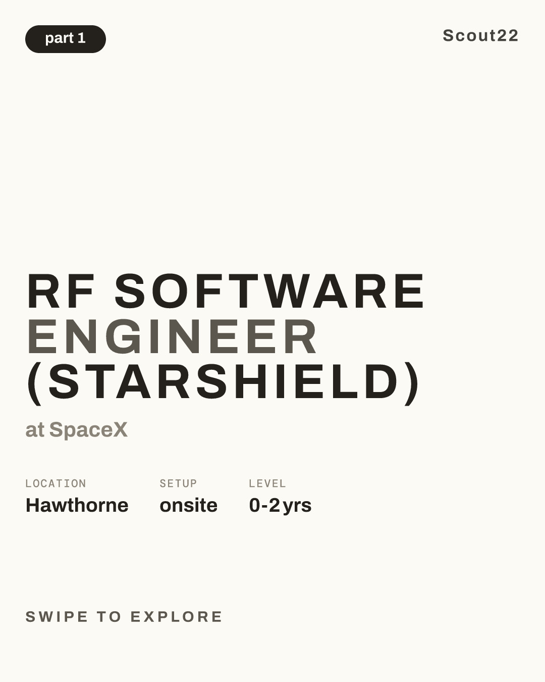 RF Software Engineer (Starshield) at SpaceX