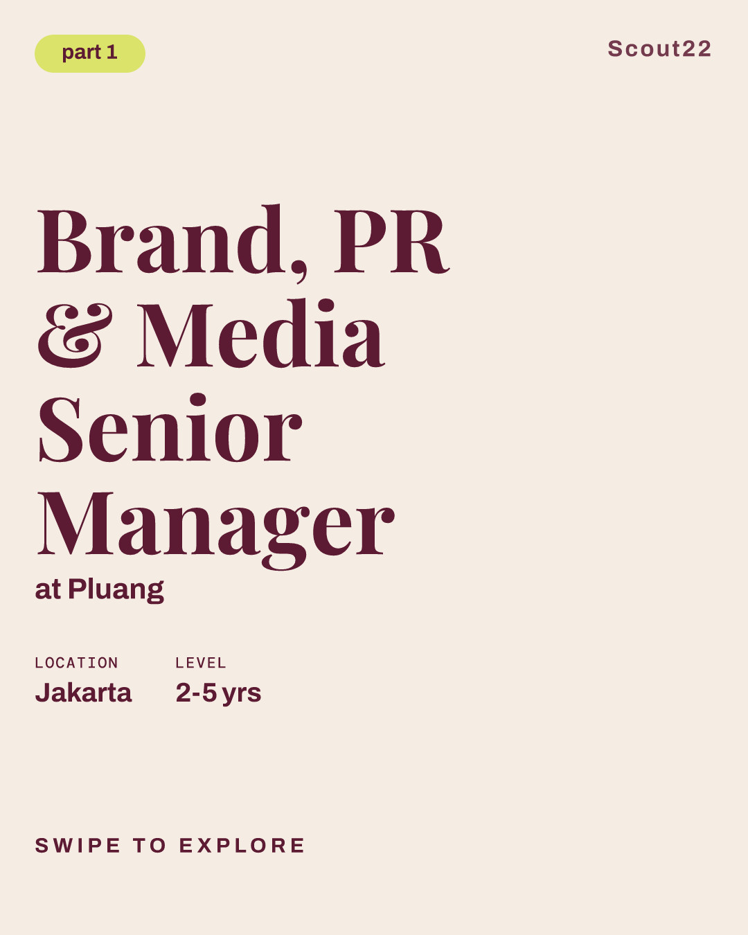 Brand, PR & Media Senior Manager at Pluang