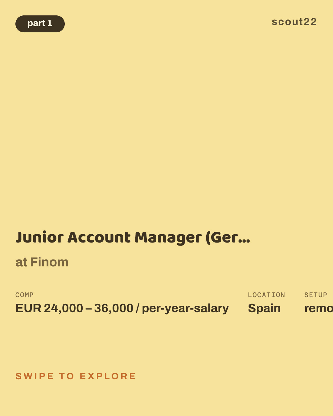 Junior Account Manager (German speaker) - Remote at Finom