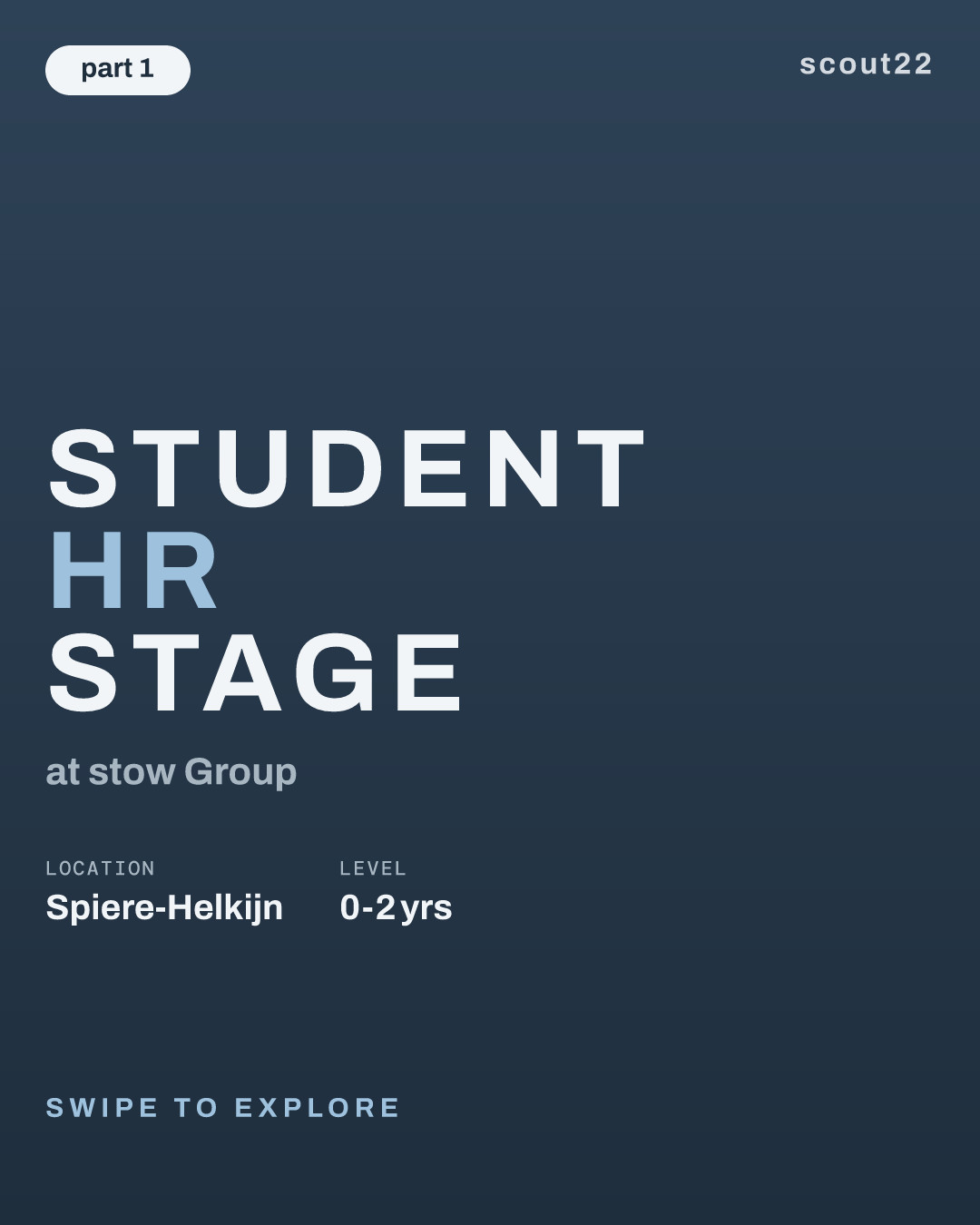 Student HR stage at stow Group