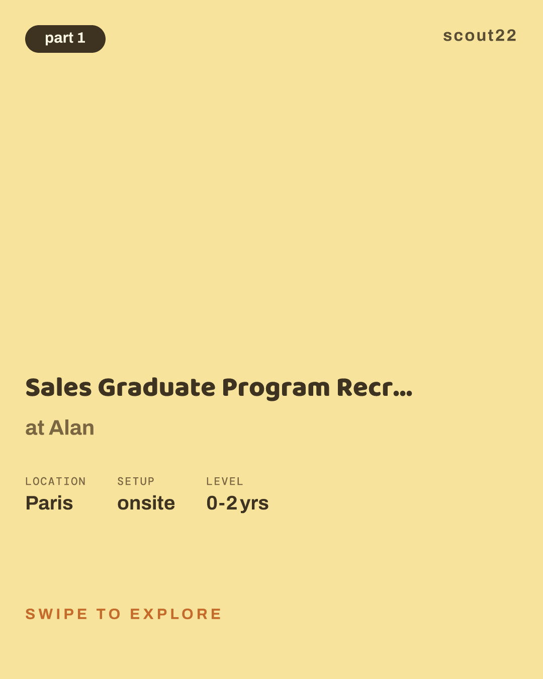 Sales Graduate Program Recruitment Day (Paris) 💫 at Alan