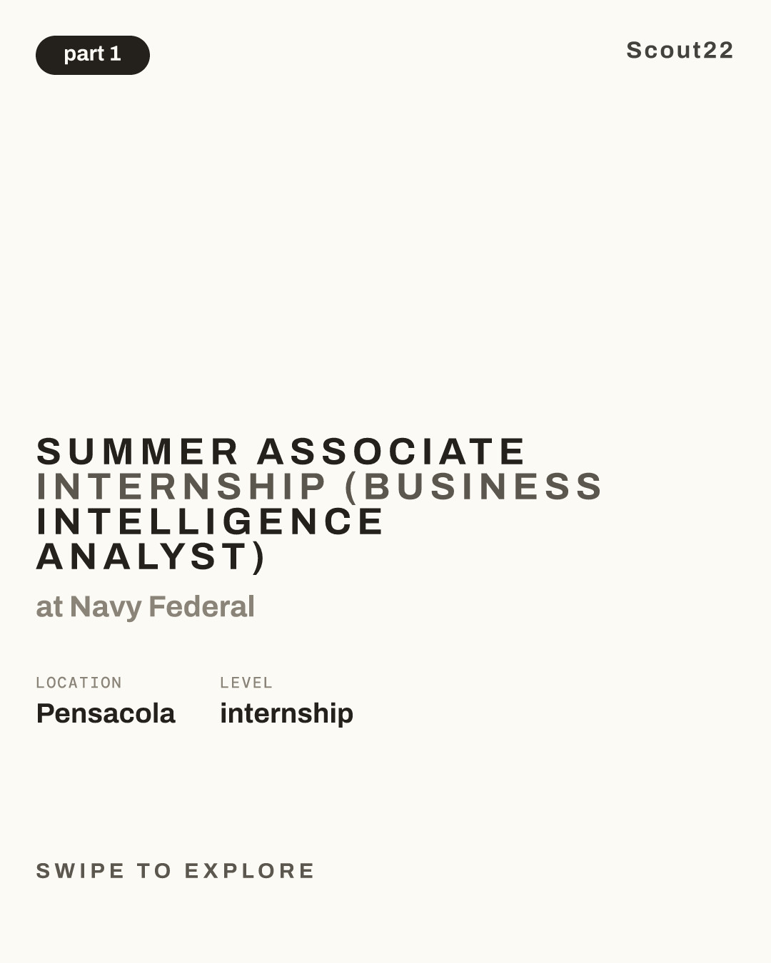 Summer Associate Internship (Business Intelligence Analyst) at Navy Federal