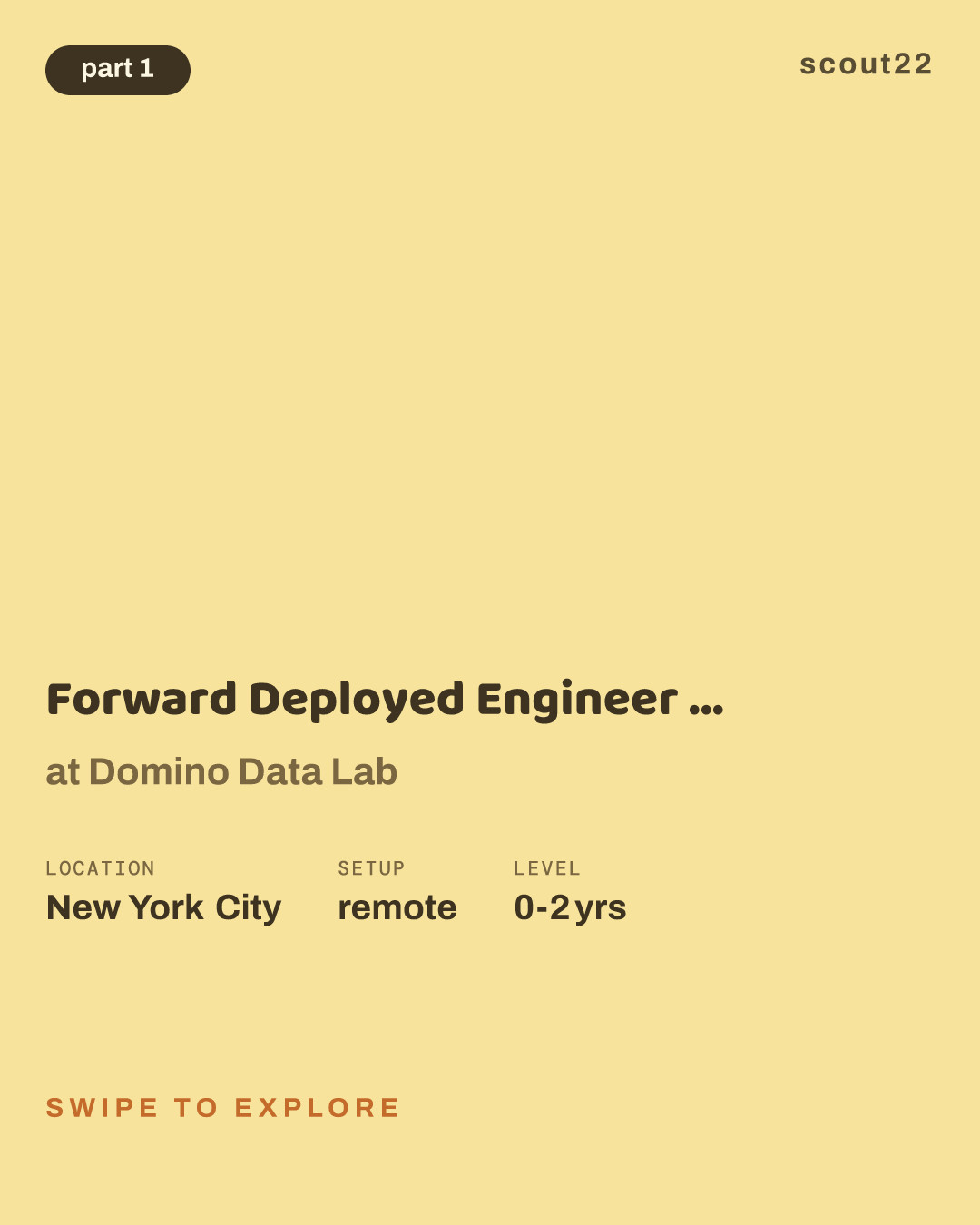 Forward Deployed Engineer - New Grad, 2027 at Domino Data Lab