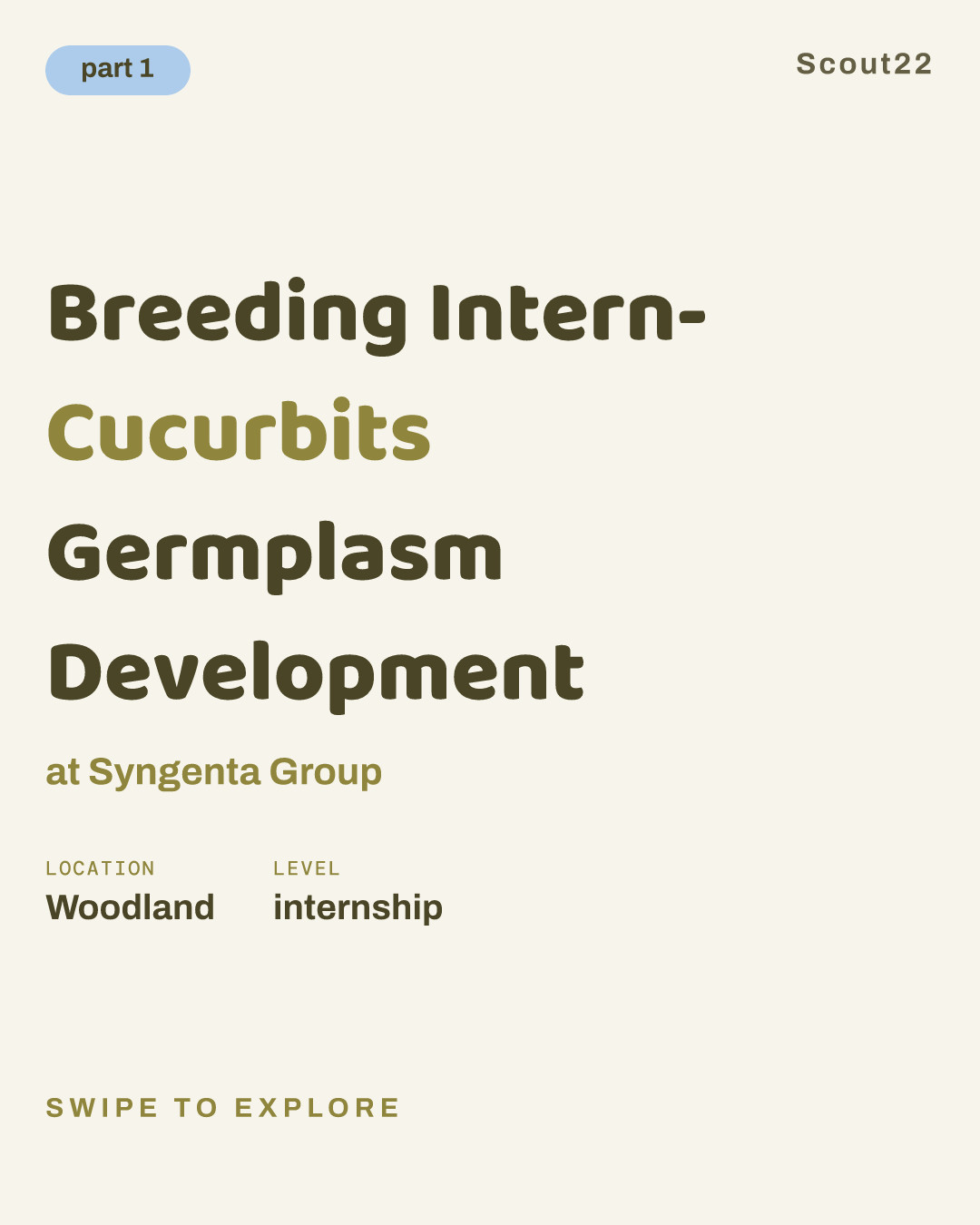 Breeding Intern- Cucurbits Germplasm Development at Syngenta Group