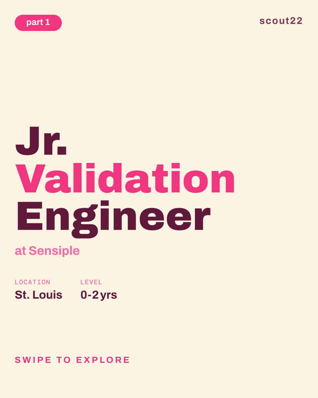 Jr. Validation Engineer at Sensiple