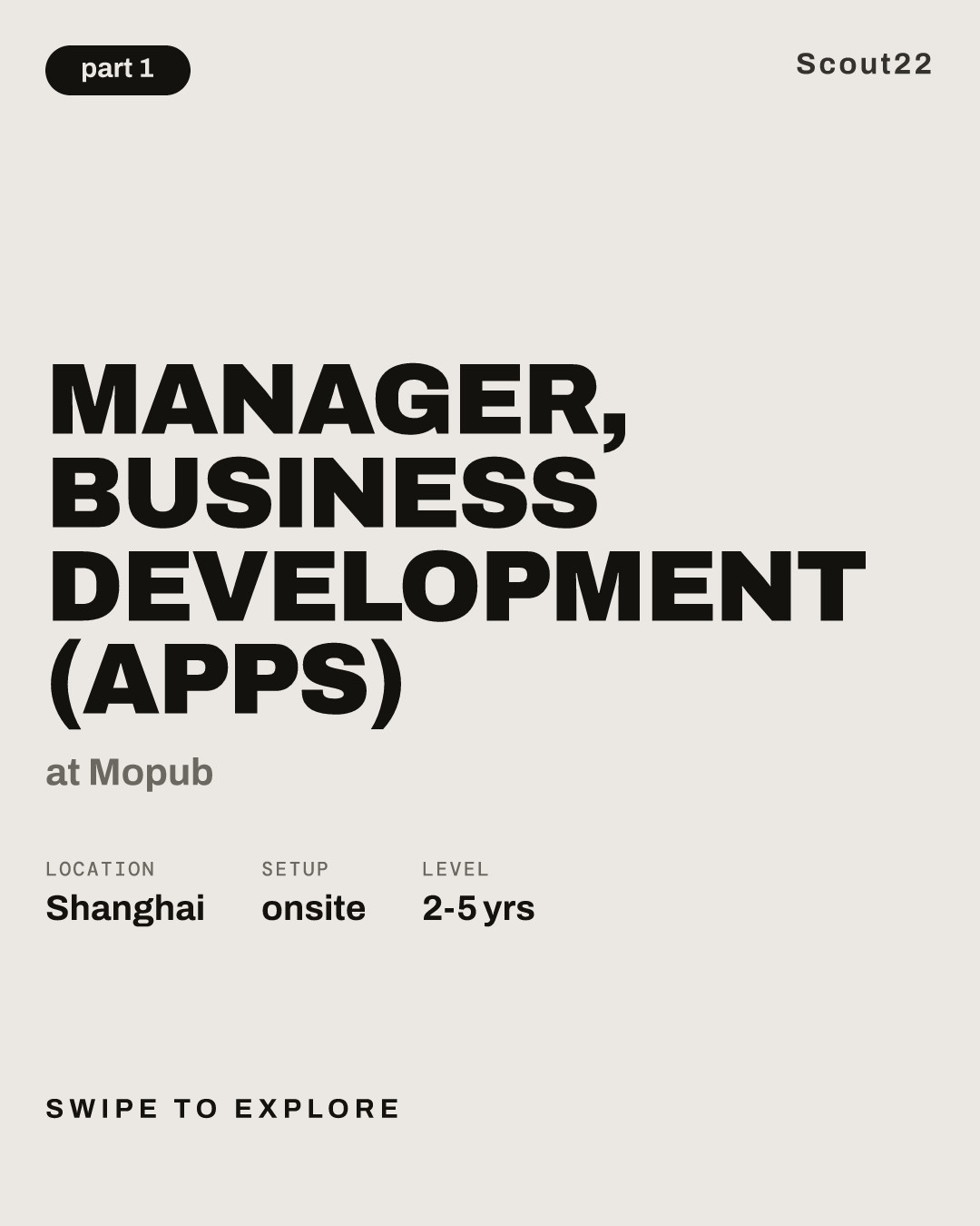 Manager, Business Development (Apps) at Mopub