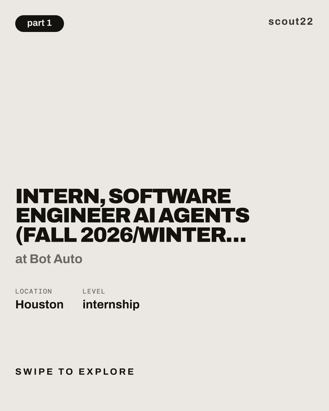 Intern, Software Engineer AI Agents (Fall 2026/Winter 2027) at Bot Auto