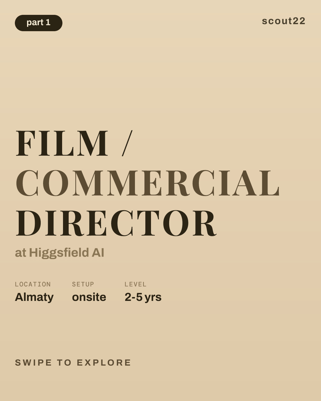 Film / Commercial Director at Higgsfield AI