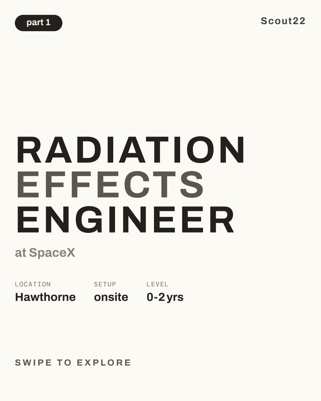 Radiation Effects Engineer at SpaceX