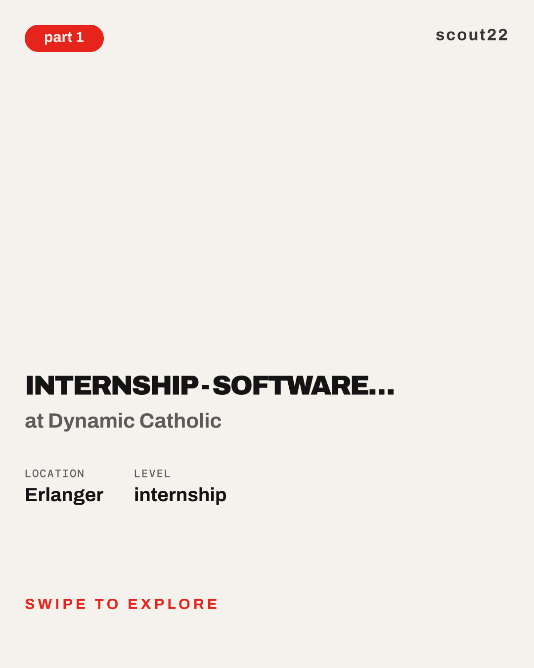 Internship - Software Developer - Commerce Cloud at Dynamic Catholic