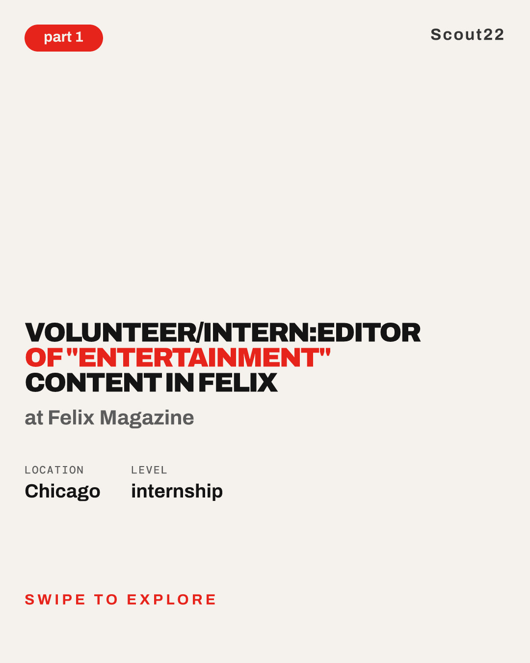 Volunteer/Intern:Editor of "Entertainment" Content in Felix at Felix Magazine