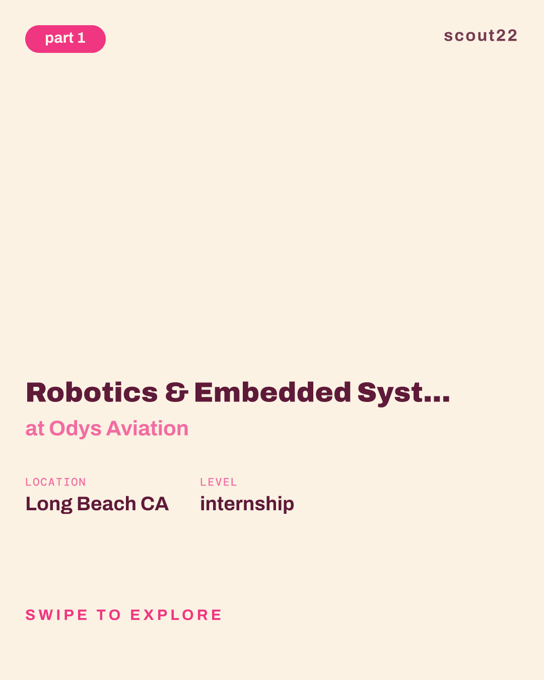 Robotics & Embedded Systems Intern at Odys Aviation