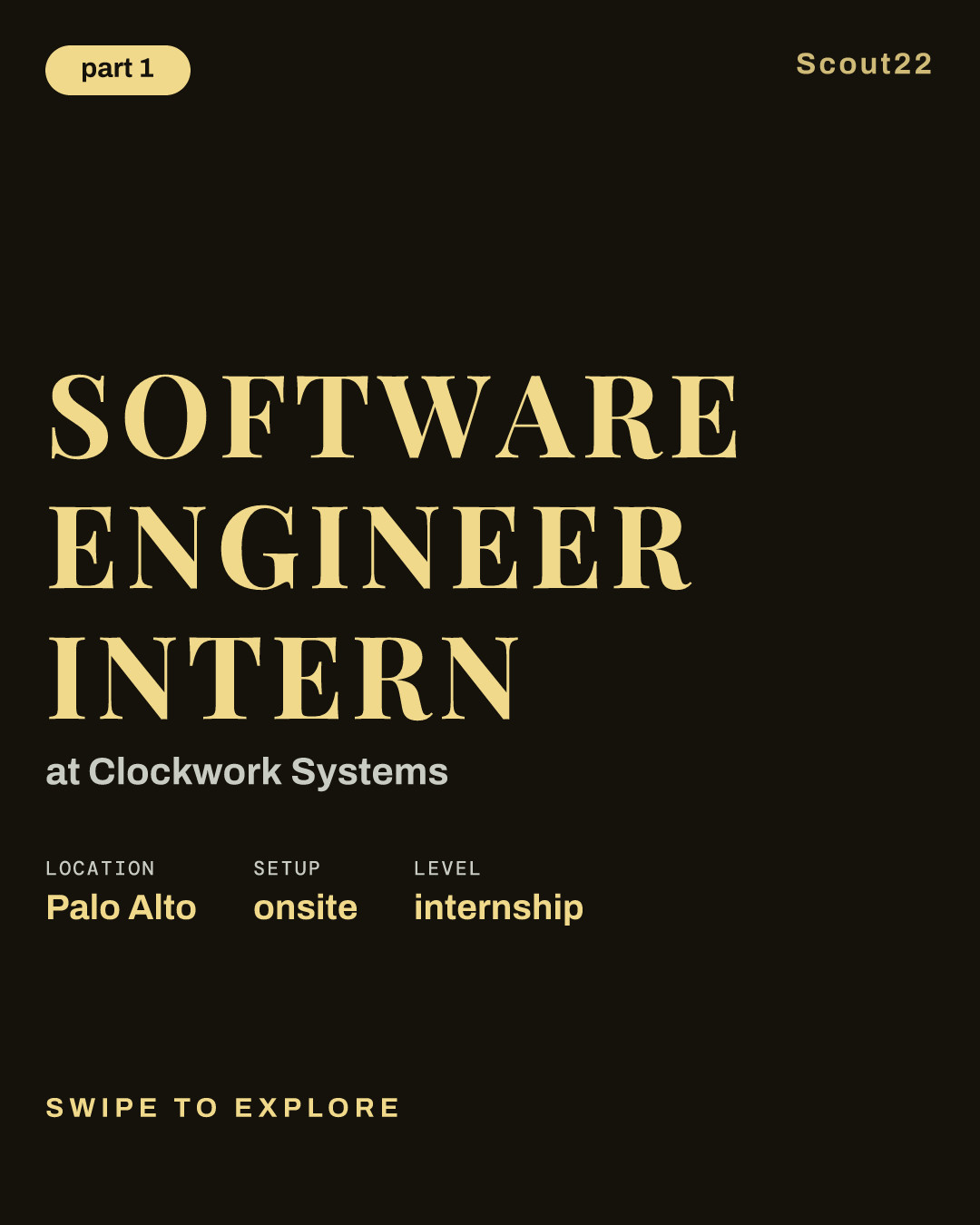 Software Engineer Intern at Clockwork Systems