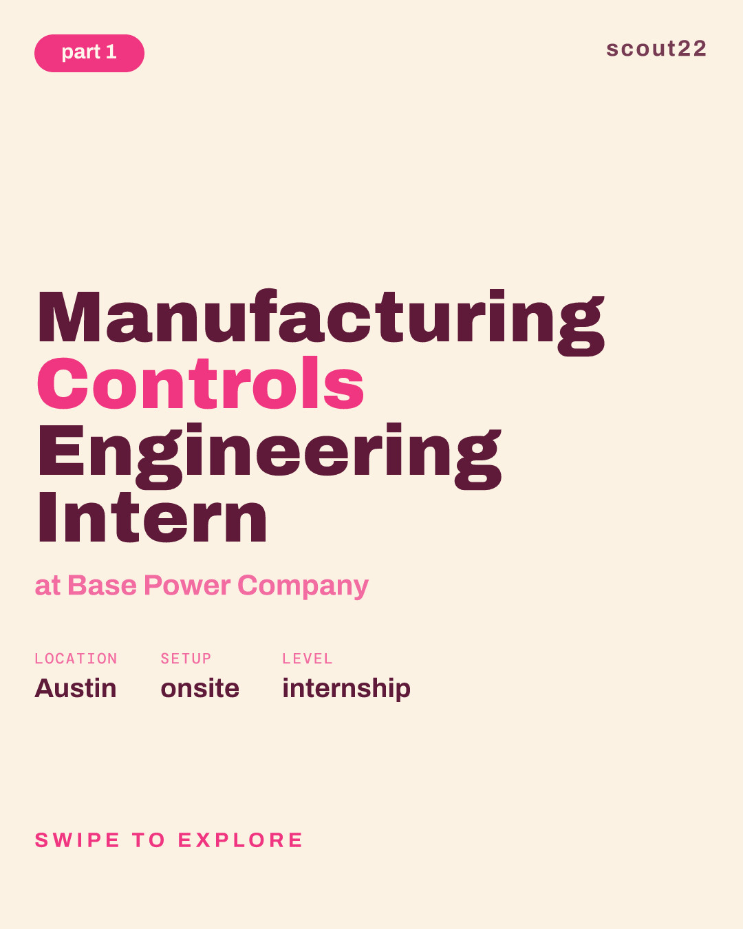 Manufacturing Controls Engineering Intern at Base Power Company