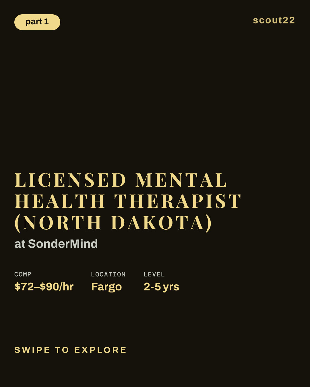 Licensed Mental Health Therapist (North Dakota) at SonderMind