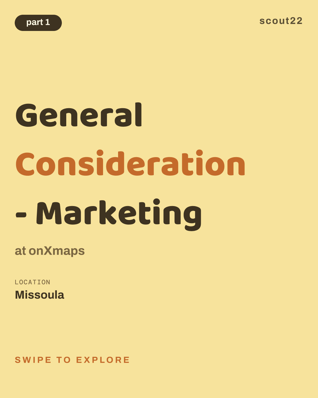 General Consideration - Marketing at onXmaps