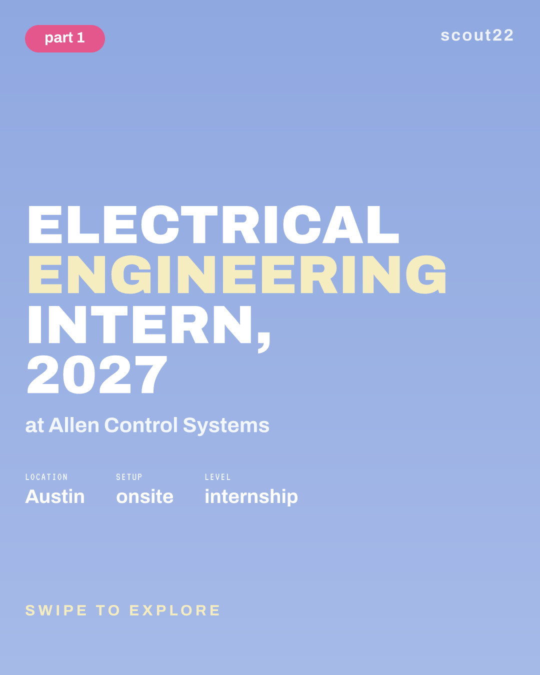 Electrical Engineering Intern, 2027 at Allen Control Systems