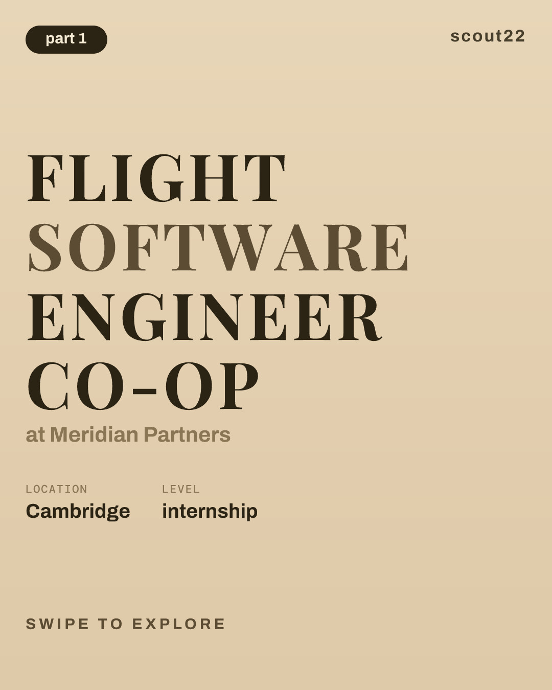 Flight Software Engineer Co-op at Meridian Partners