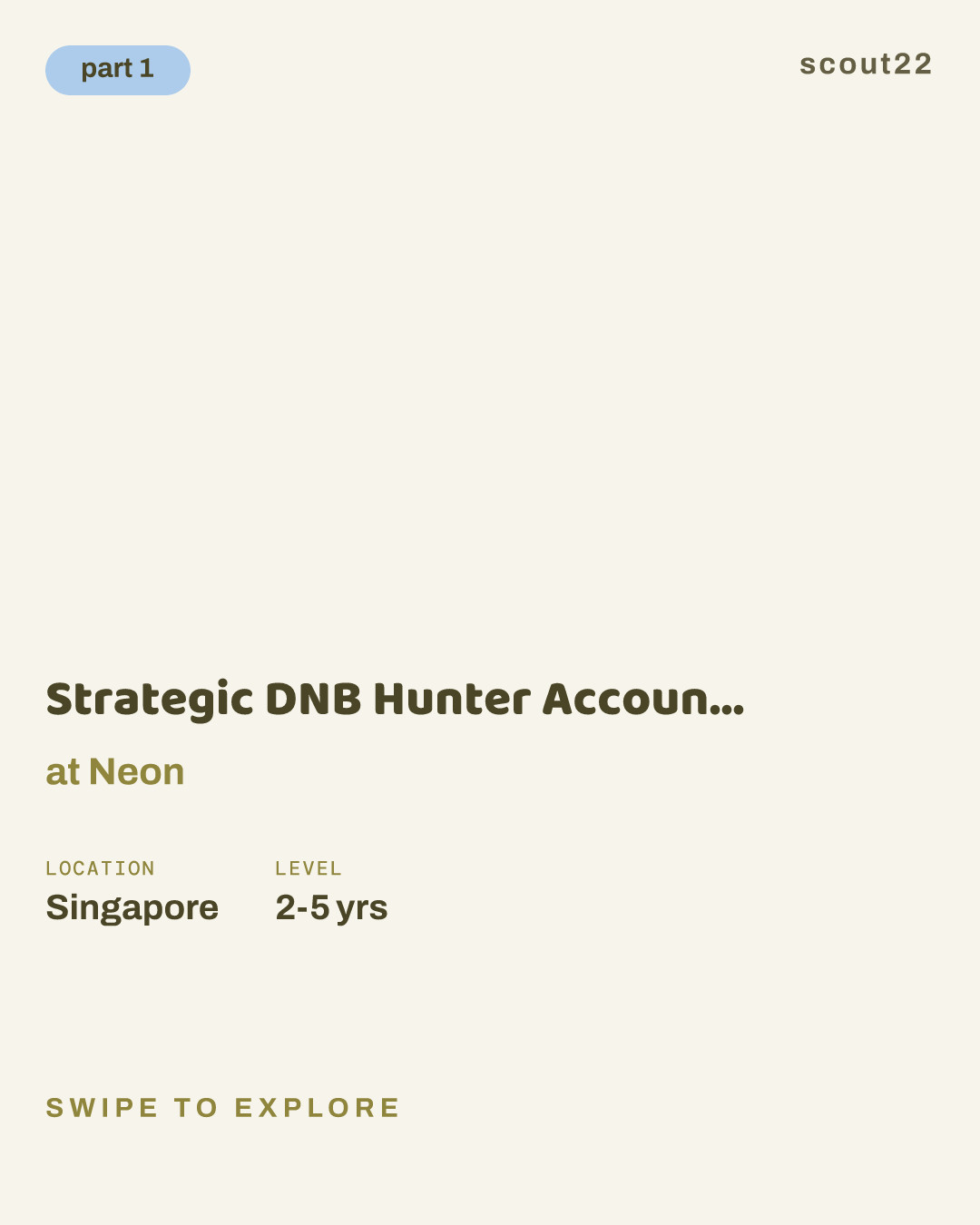 Strategic DNB Hunter Account Executive (China) at Neon