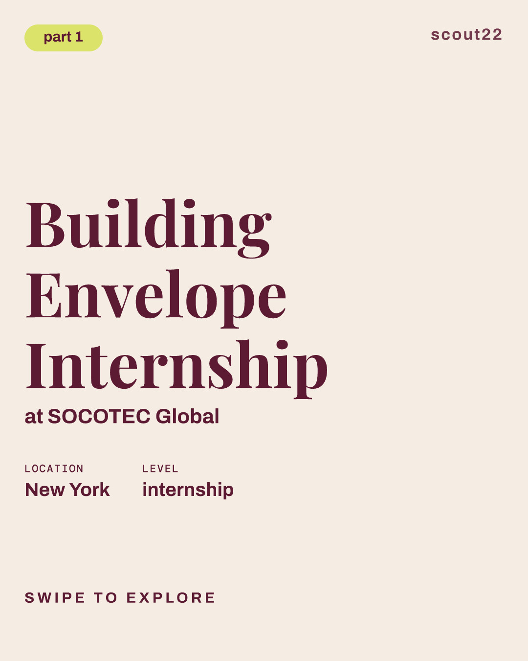 Building Envelope Internship at SOCOTEC Global